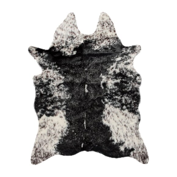 Luxe Home Decor Classic Faux Hide Rug1-PieceEdinburgh s&p black/white